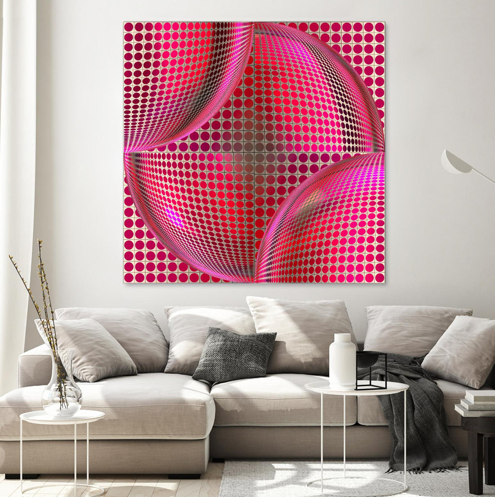 Motown I by Jefd on GIANT ART - pink digital round