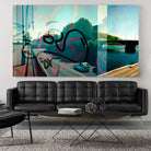 Hidden Pursuit by James Nye on GIANT ART - green street art superposition