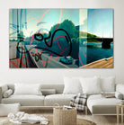 Hidden Pursuit by James Nye on GIANT ART - green street art superposition