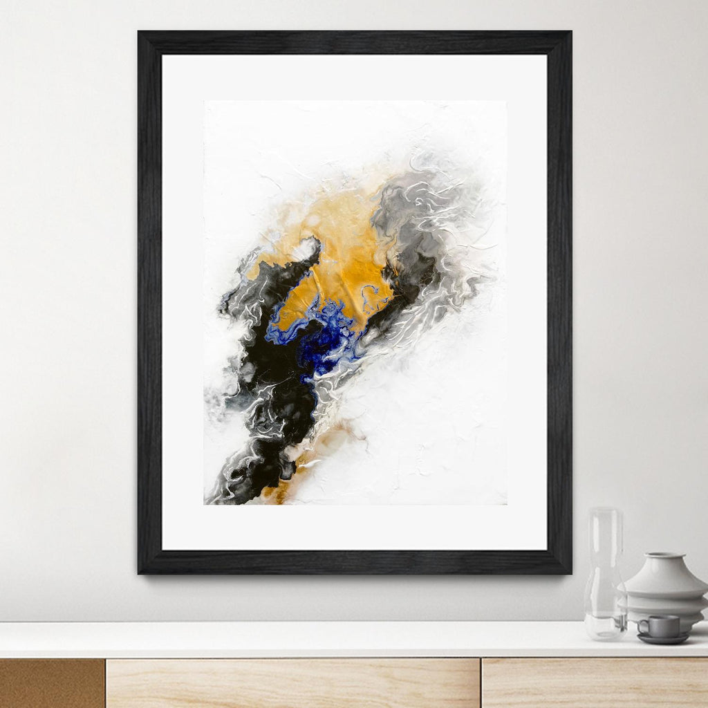 Riverbed by Alyson Mccrink on GIANT ART - blue abstract abstract