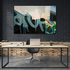 Insurgent Reminder by James Nye on GIANT ART - blue street art graffiti