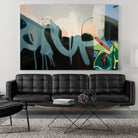 Insurgent Reminder by James Nye on GIANT ART - blue street art graffiti