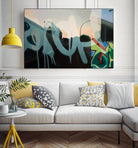 Insurgent Reminder by James Nye on GIANT ART - blue street art graffiti