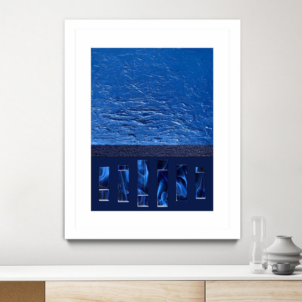 Silver Springs -1 by Alyson Mccrink on GIANT ART - blue digital ton sur ton