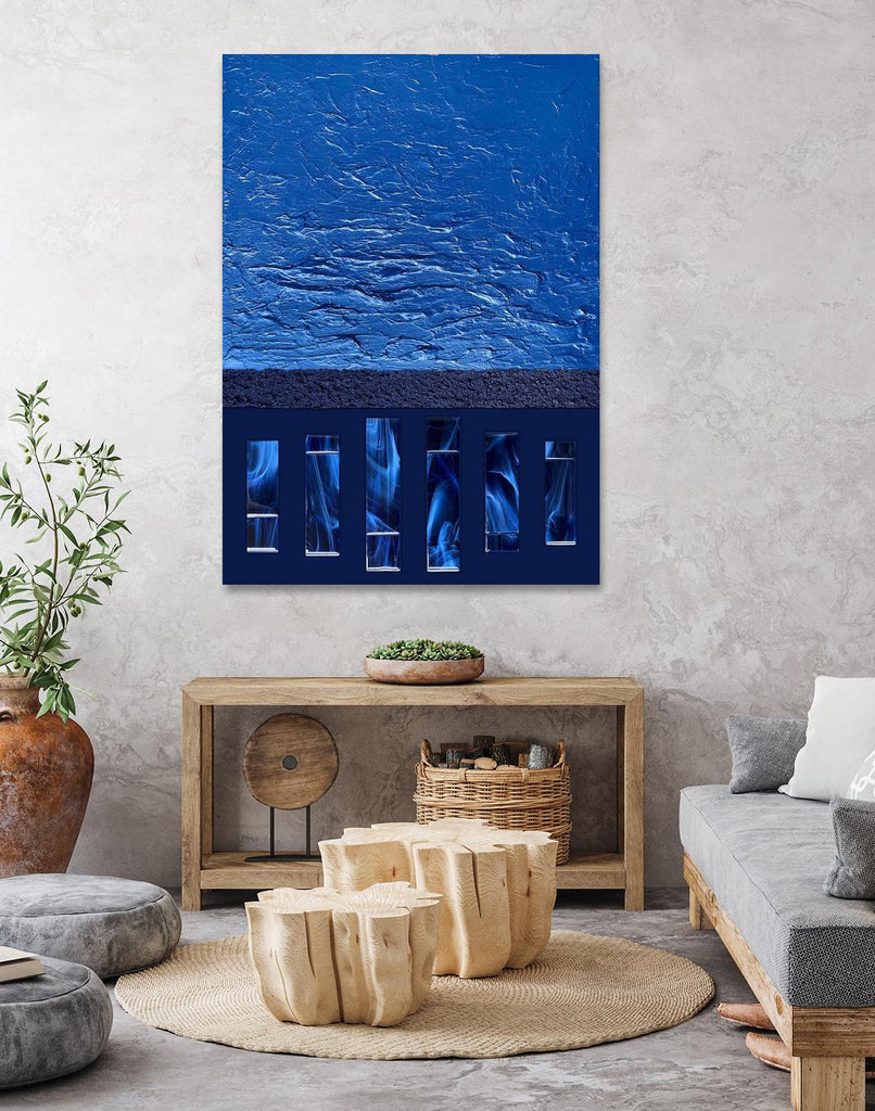 Silver Springs -1 by Alyson Mccrink on GIANT ART - blue digital ton sur ton
