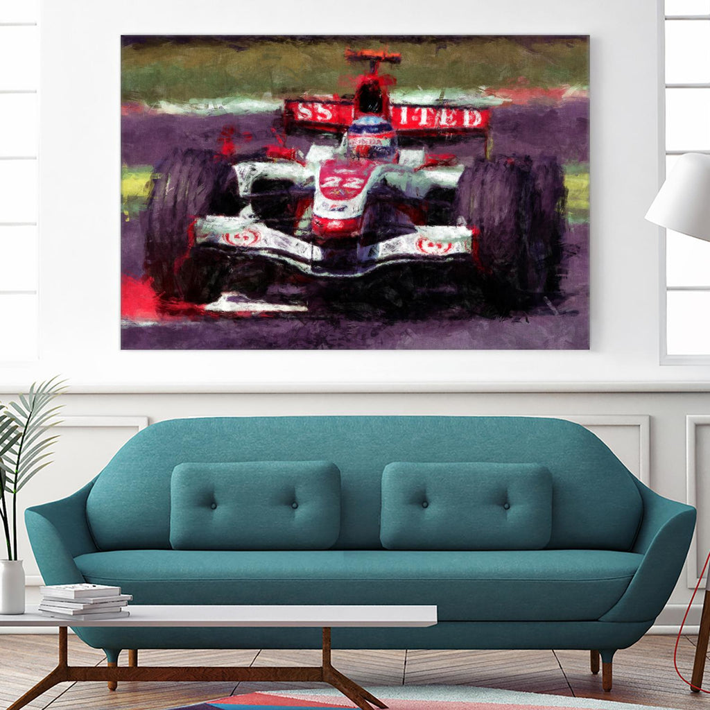 Formula 1 - I by Jean-François Dupuis on GIANT ART - red transportation automobile
