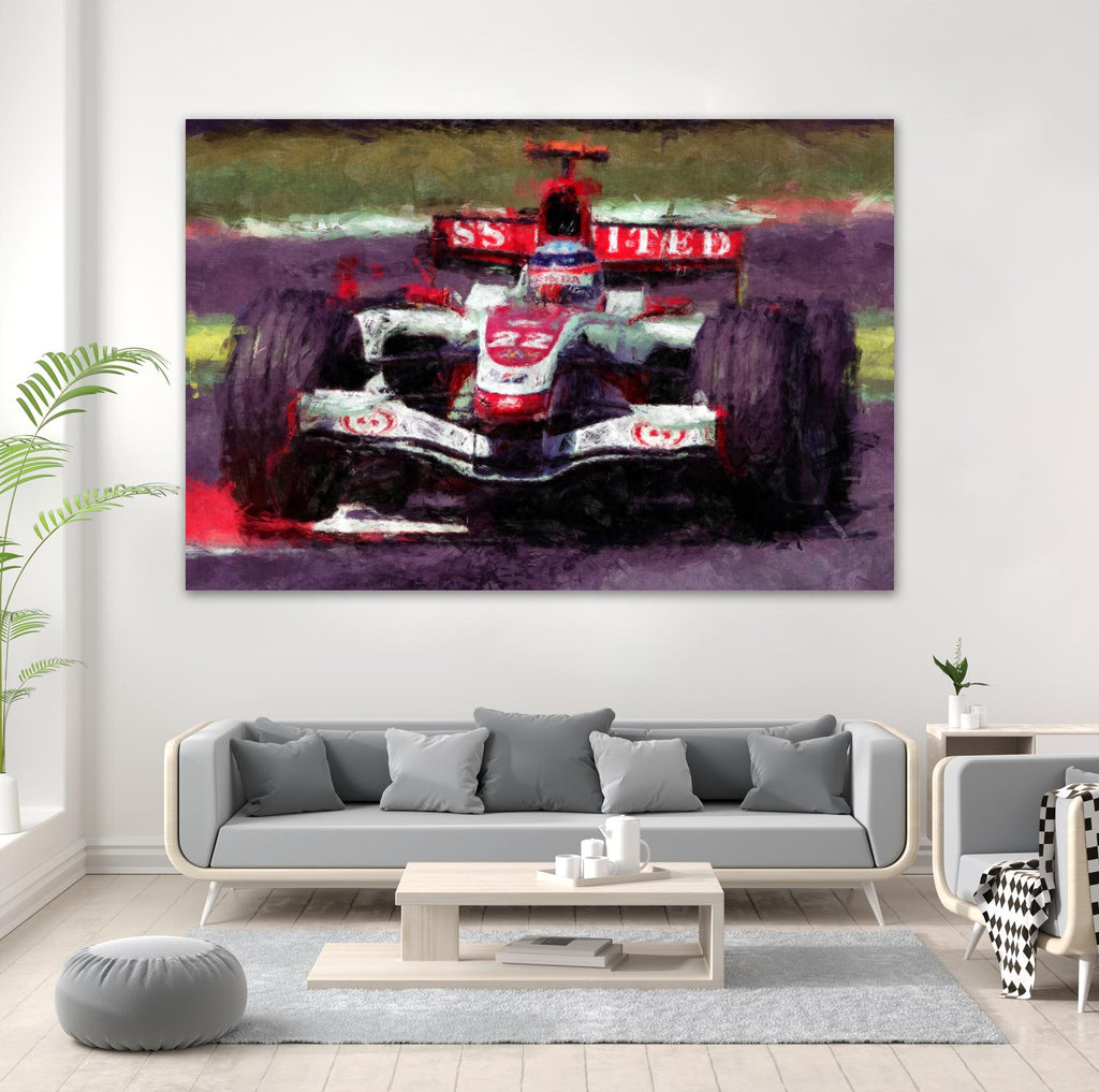 Formula 1 - I by Jean-François Dupuis on GIANT ART - red transportation automobile