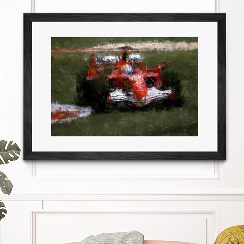Formula 1 - II by Jean-François Dupuis on GIANT ART - red transportation automobile