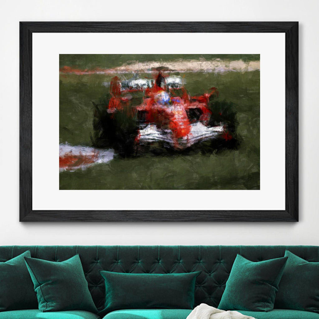 Formula 1 - II by Jean-François Dupuis on GIANT ART - red transportation automobile