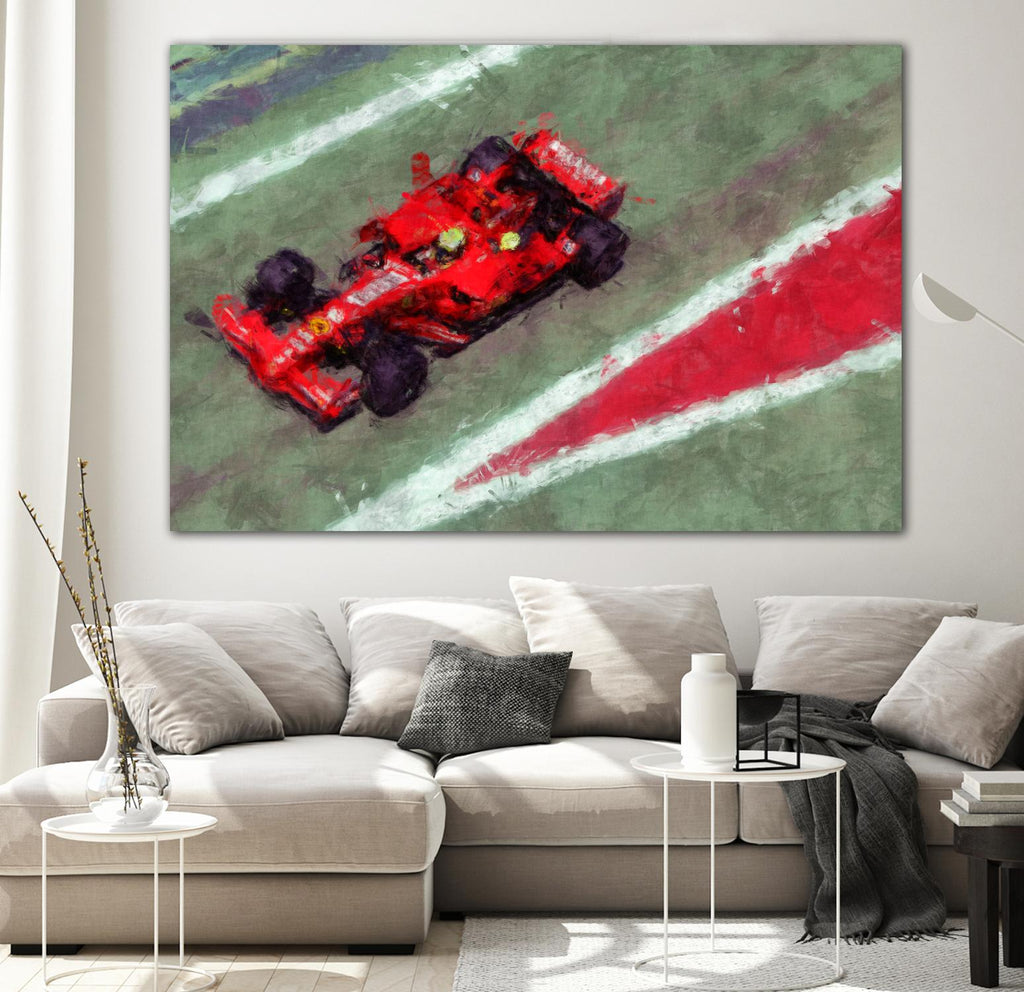 Formula 1 - V by Jean-François Dupuis on GIANT ART - red transportation automobile