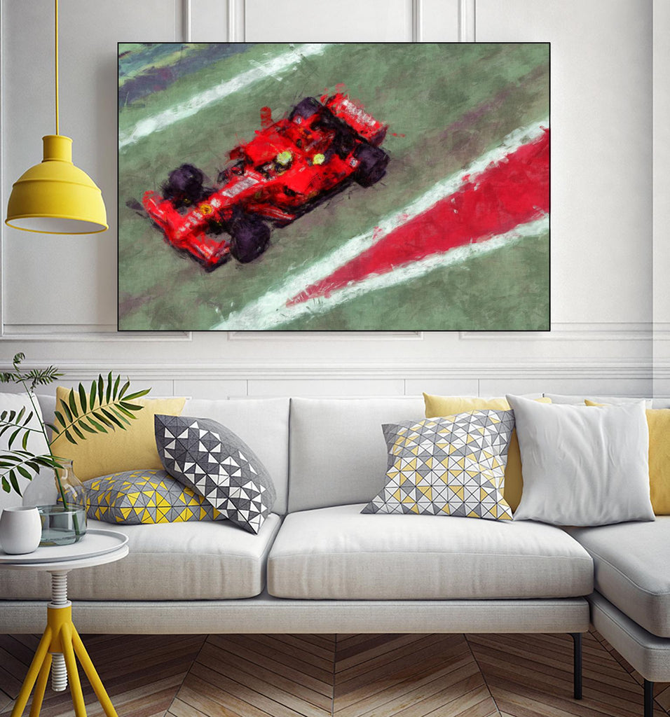 Formula 1 - V by Jean-François Dupuis on GIANT ART - red transportation automobile