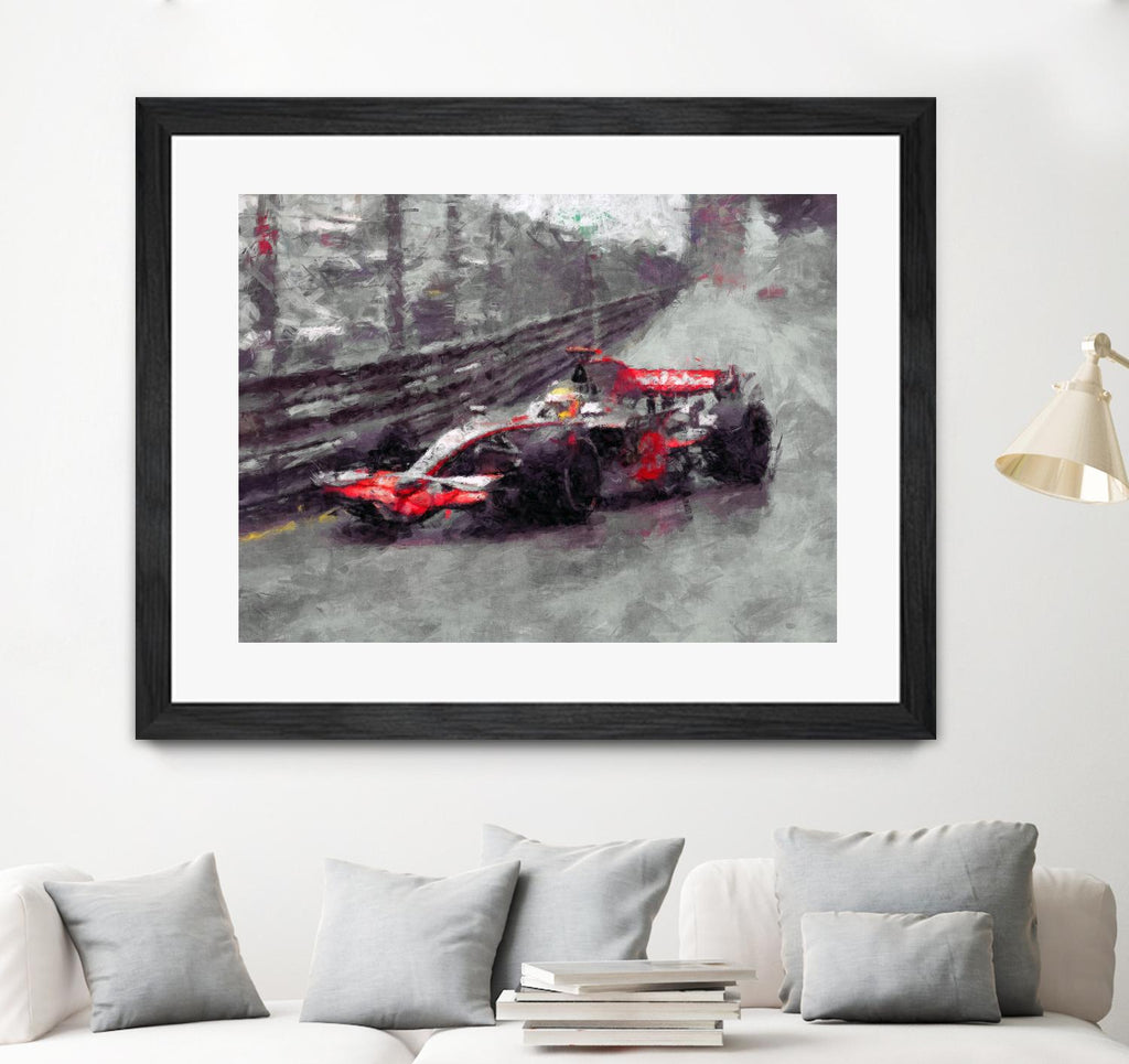 Formula 1 - VII by Jean-François Dupuis on GIANT ART - red transportation automobile