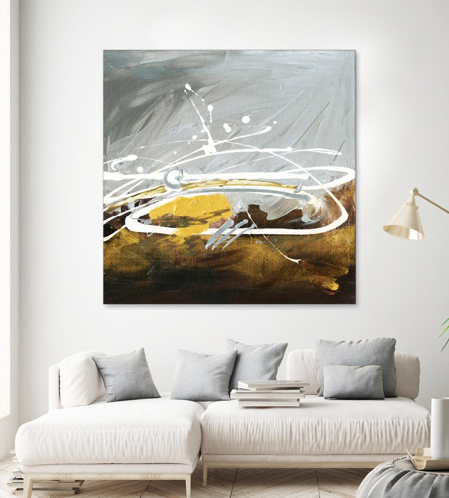 Golden Abstract by Meejlau on GIANT ART - gold abstract