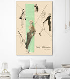 1950's Fashion - Suit Silouhette by Odette Lafontaine on GIANT ART - beige vintage woman