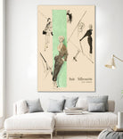 1950's Fashion - Suit Silouhette by Odette Lafontaine on GIANT ART - beige vintage woman