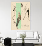 1950's Fashion - Suit Silouhette by Odette Lafontaine on GIANT ART - beige vintage woman