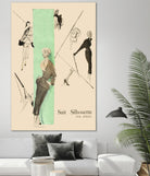 1950's Fashion - Suit Silouhette by Odette Lafontaine on GIANT ART - beige vintage woman