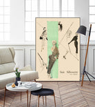 1950's Fashion - Suit Silouhette by Odette Lafontaine on GIANT ART - beige vintage woman