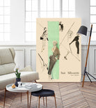 1950's Fashion - Suit Silouhette by Odette Lafontaine on GIANT ART - beige vintage woman