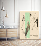 1950's Fashion - Suit Silouhette by Odette Lafontaine on GIANT ART - beige vintage woman