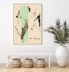 1950's Fashion - Suit Silouhette by Odette Lafontaine on GIANT ART - beige vintage woman