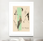 1950's Fashion - Suit Silouhette by Odette Lafontaine on GIANT ART - beige vintage woman