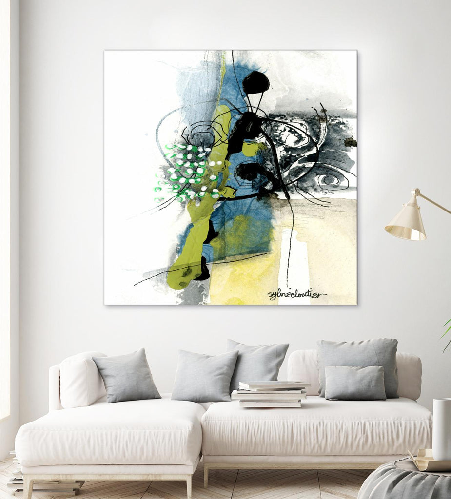 Jardinage by Sylvie Cloutier on GIANT ART - green abstract
