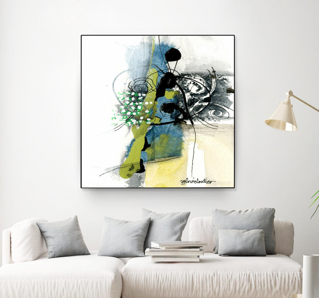 Jardinage by Sylvie Cloutier on GIANT ART - green abstract