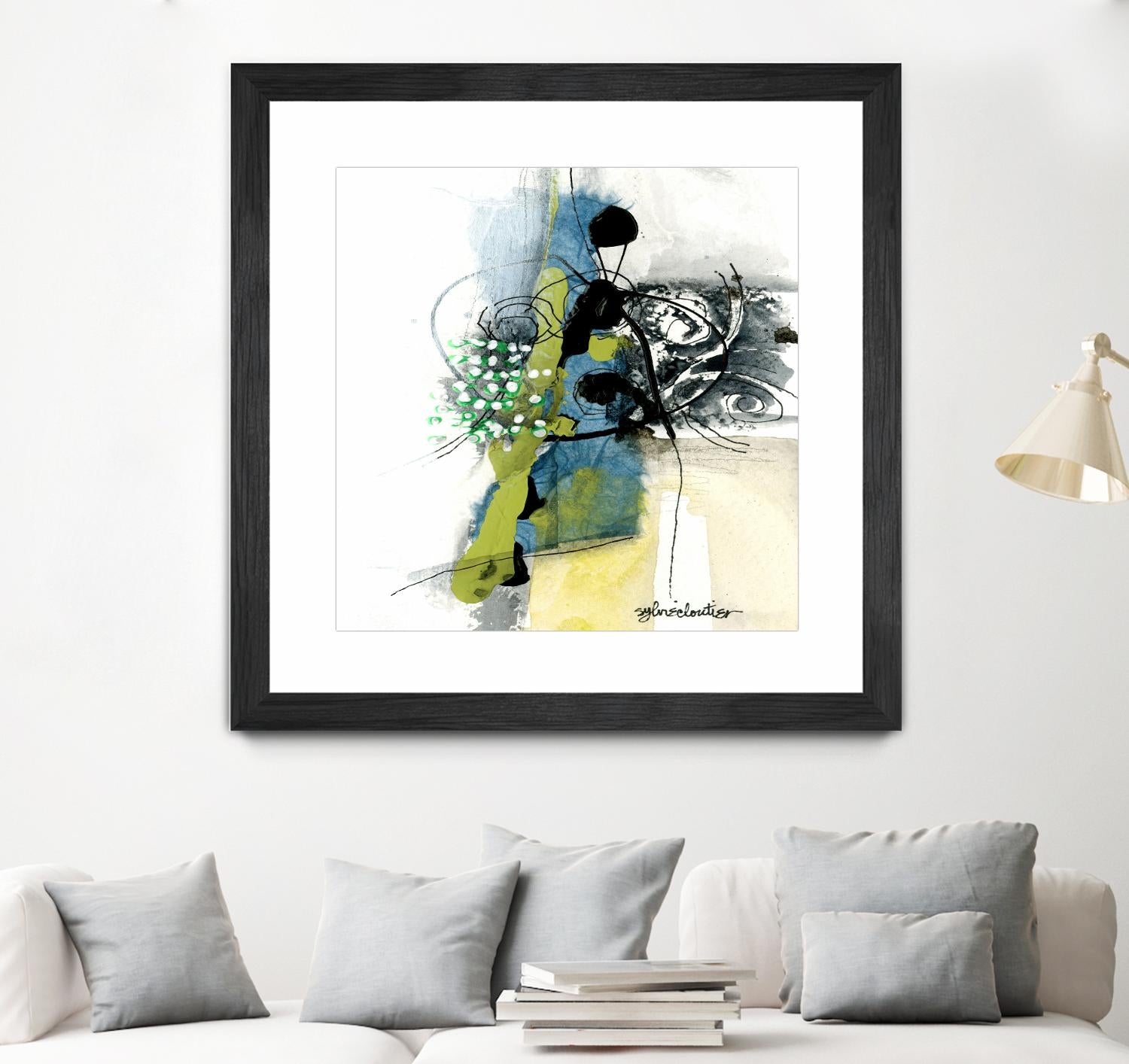 Jardinage by Sylvie Cloutier on GIANT ART - green abstract