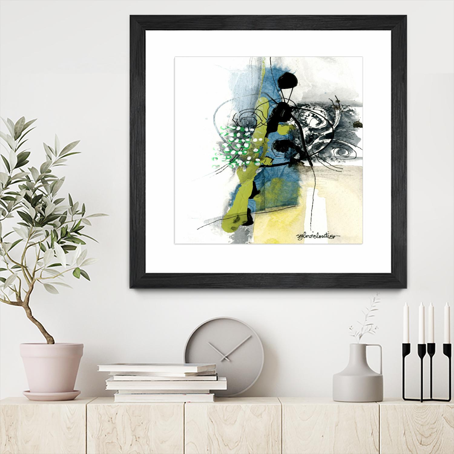 Jardinage by Sylvie Cloutier on GIANT ART - green abstract