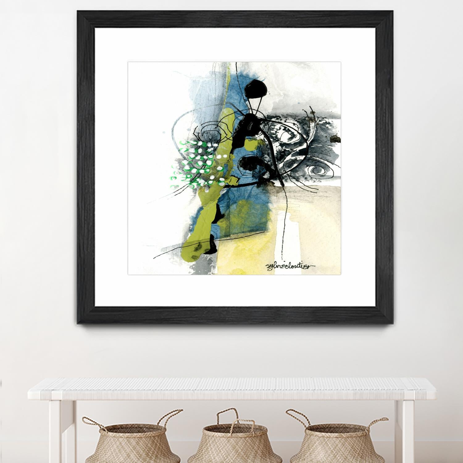 Jardinage by Sylvie Cloutier on GIANT ART - green abstract