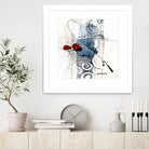 Zone Bleue by Sylvie Cloutier on GIANT ART - red abstract artistes du québec