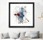 Zone Bleue by Sylvie Cloutier on GIANT ART - red abstract artistes du québec