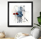 Zone Bleue by Sylvie Cloutier on GIANT ART - red abstract artistes du québec