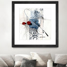 Zone Bleue by Sylvie Cloutier on GIANT ART - red abstract artistes du québec