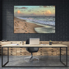 Indialantic 3 by Rene Griffith on GIANT ART - beige costal waves