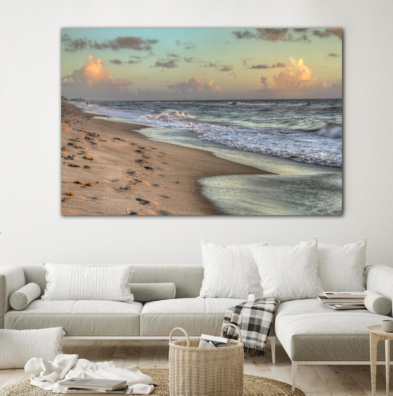 Indialantic 3 by Rene Griffith on GIANT ART - beige costal waves