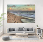 Indialantic 3 by Rene Griffith on GIANT ART - beige costal waves