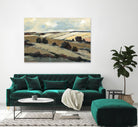 Serene Landscape 1 by Jacques Clement on GIANT ART - beige landscape champs
