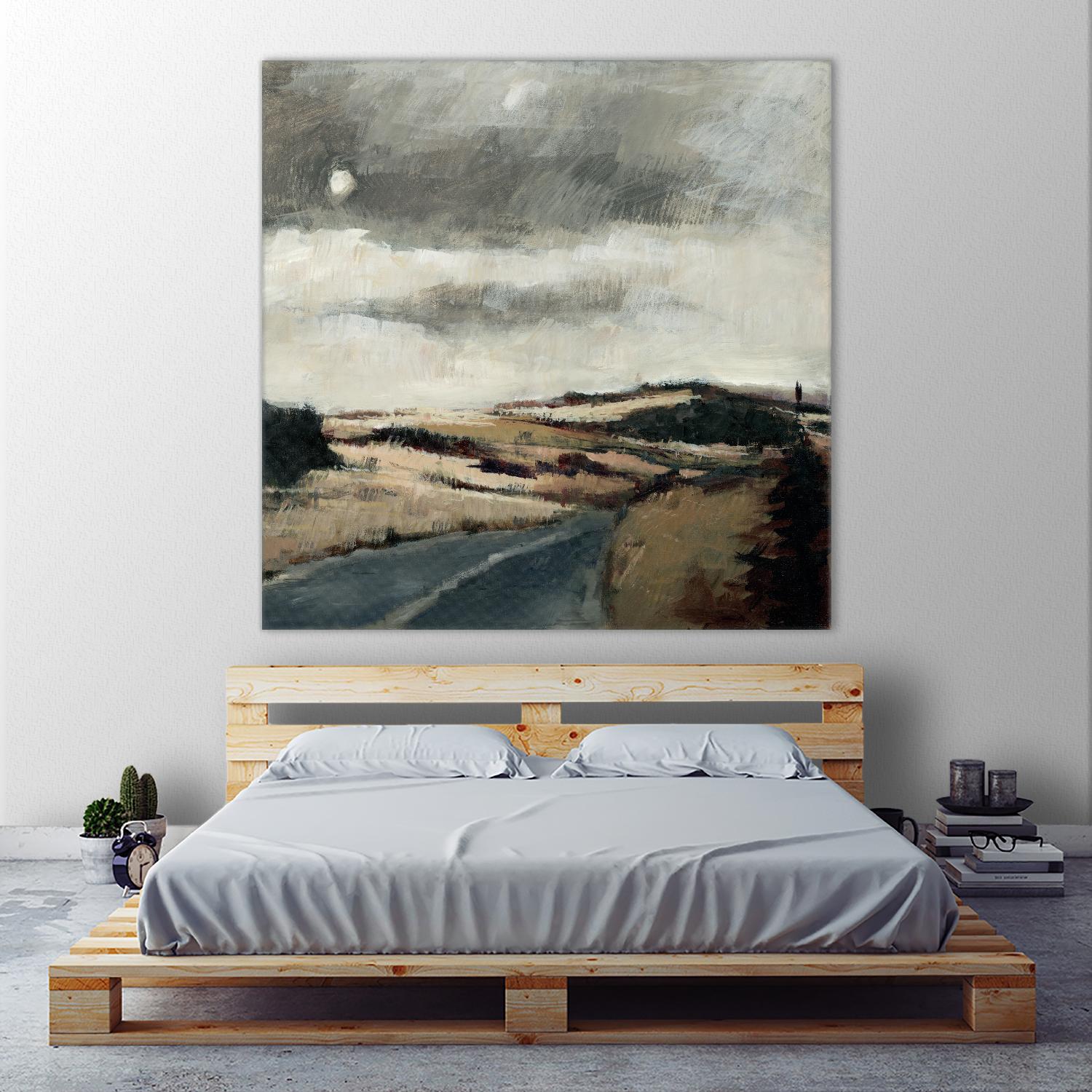 Serene Landscape 3 by Jacques Clement on GIANT ART - beige landscape path