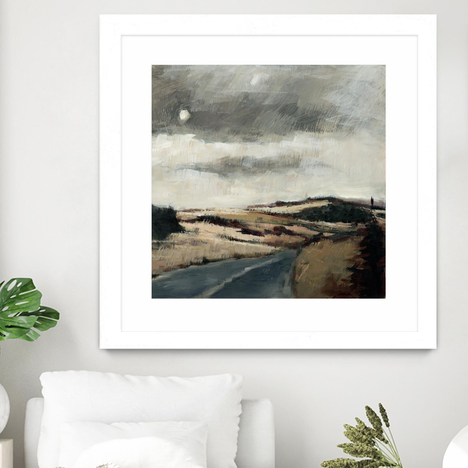 Serene Landscape 3 by Jacques Clement on GIANT ART - beige landscape path