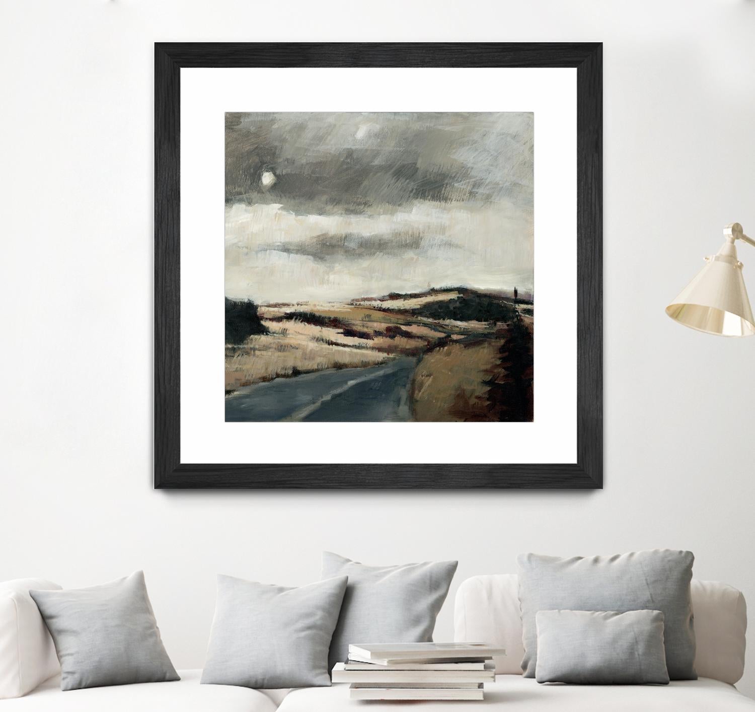 Serene Landscape 3 by Jacques Clement on GIANT ART - beige landscape path