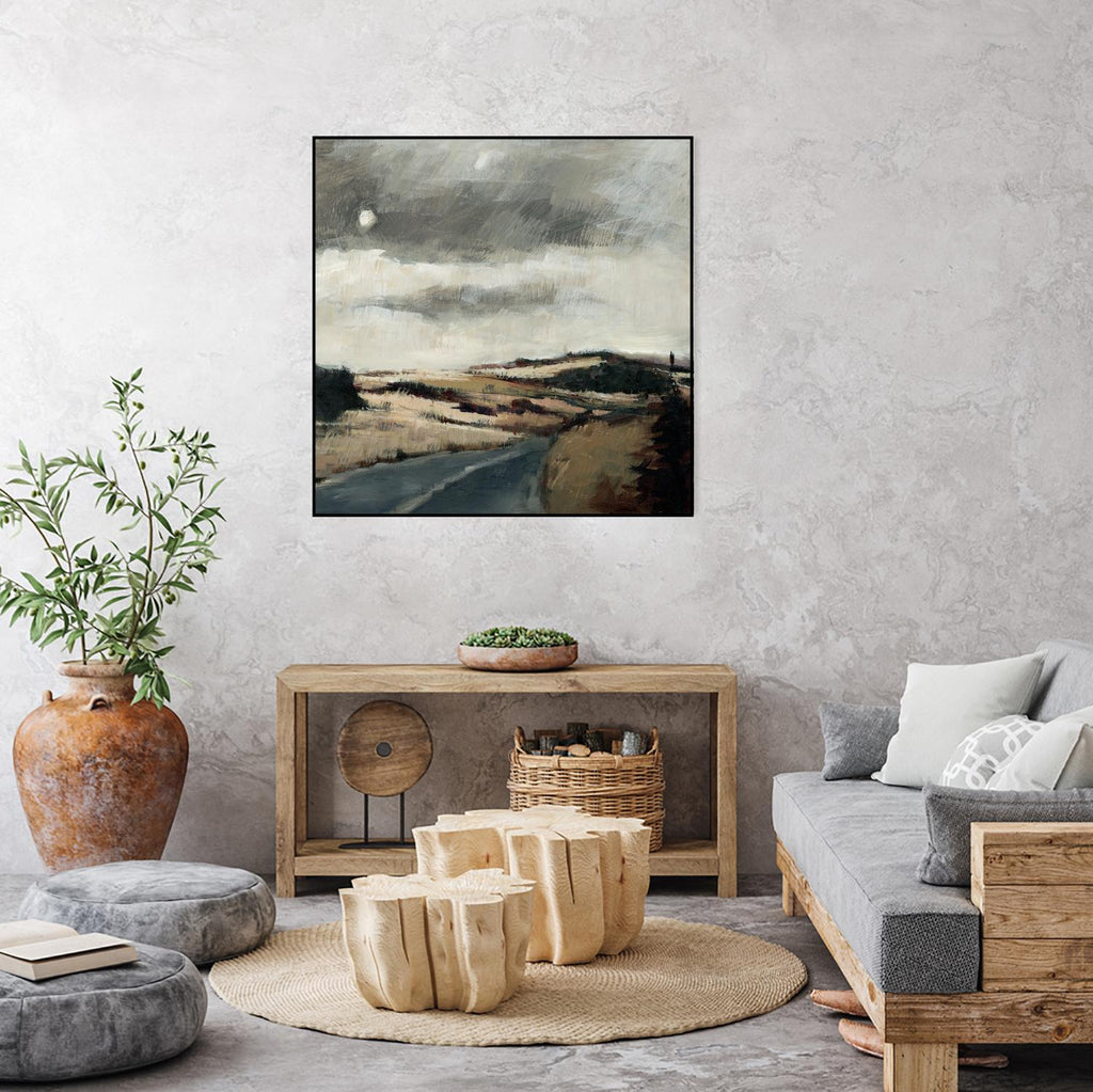 Serene Landscape 3 by Jacques Clement on GIANT ART - beige landscape path