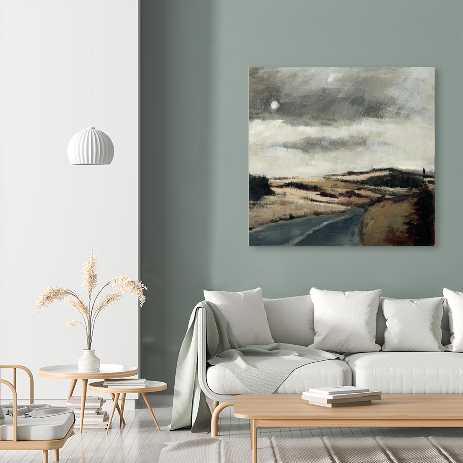 Serene Landscape 3 by Jacques Clement on GIANT ART - beige landscape artistes du québec