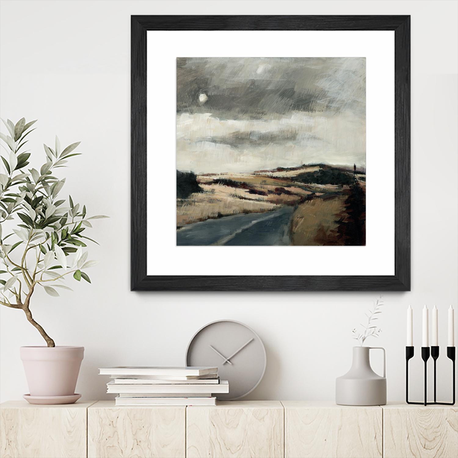 Serene Landscape 3 by Jacques Clement on GIANT ART - beige landscape path