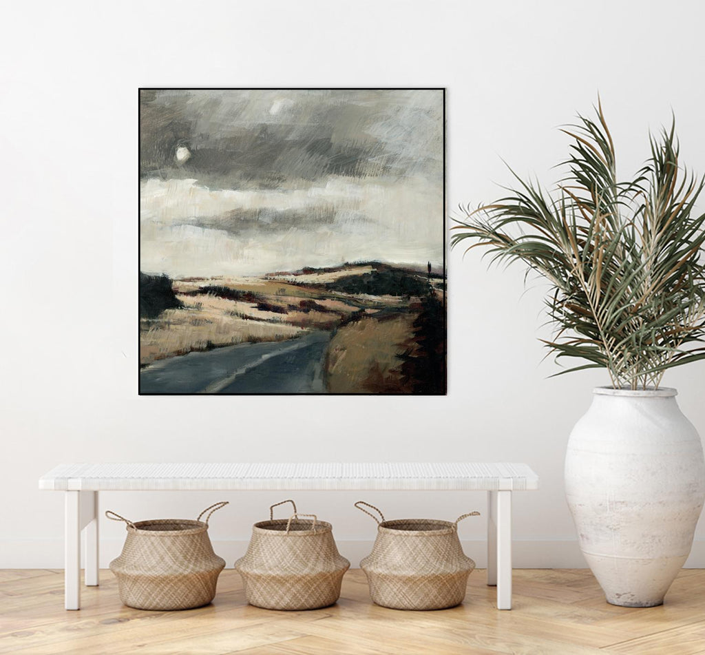 Serene Landscape 3 par Jacques Clement sur GIANT ART - sentier paysager beige