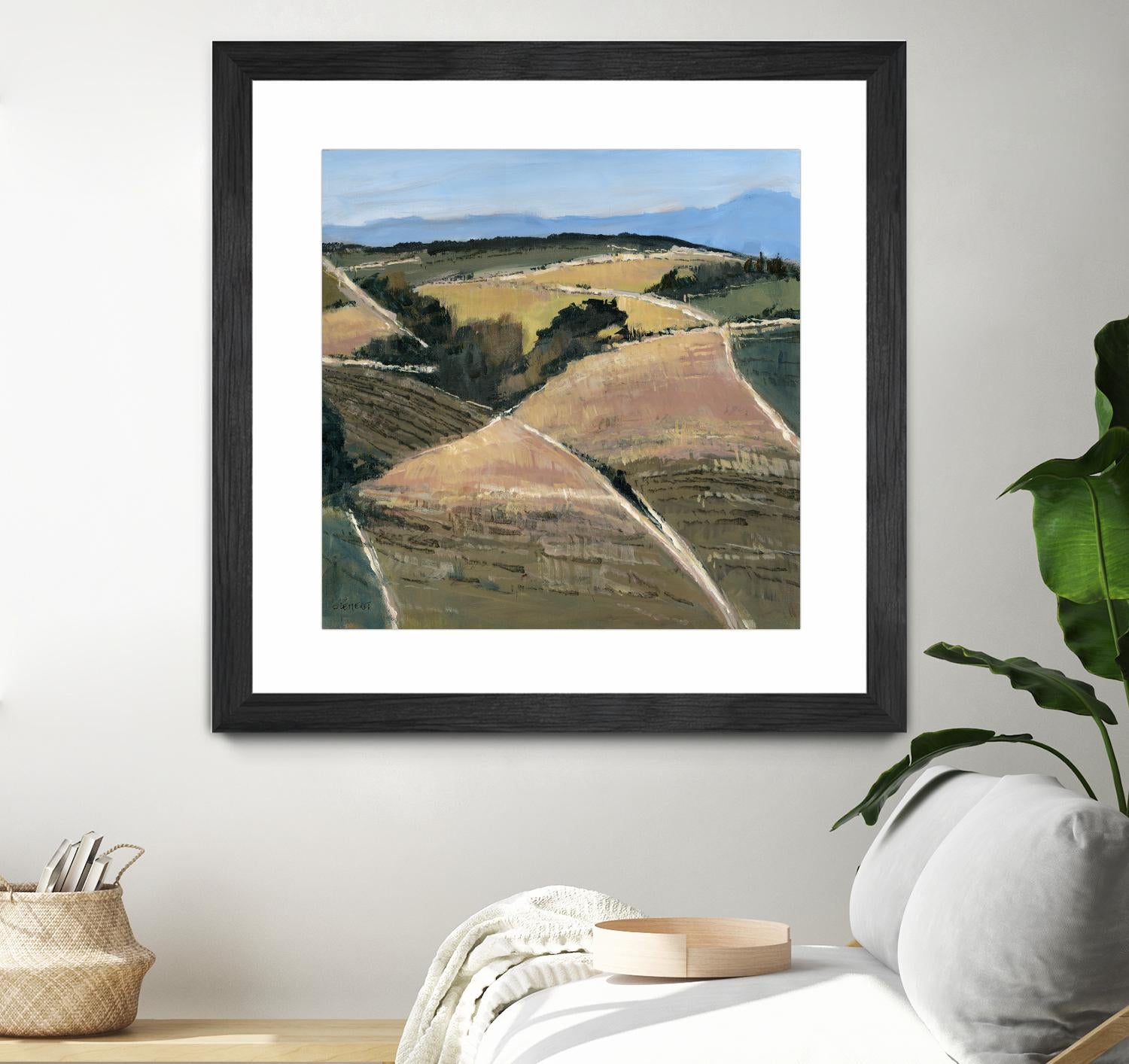 Serene Landscape 9 by Jacques Clement on GIANT ART - pink landscape champs