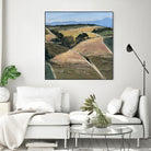 Serene Landscape 9 by Jacques Clement on GIANT ART - pink landscape champs