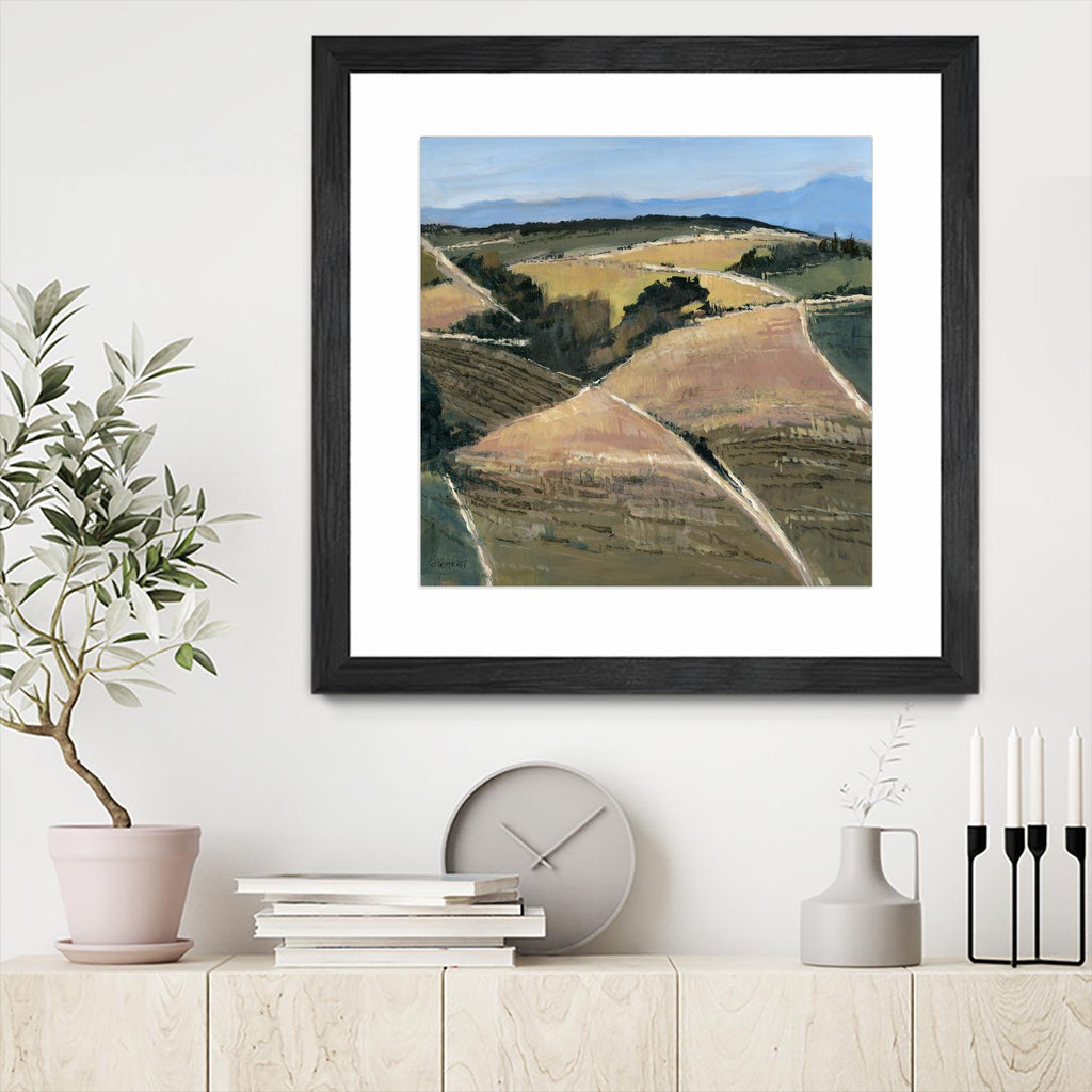 Serene Landscape 9 by Jacques Clement on GIANT ART - pink landscape champs