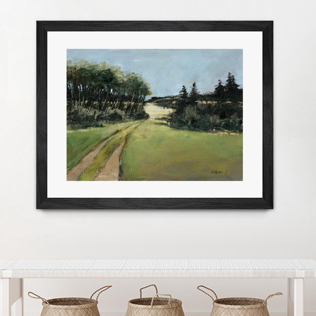 Serene Landscape 10 by Jacques Clement on GIANT ART - green landscape quebec artists